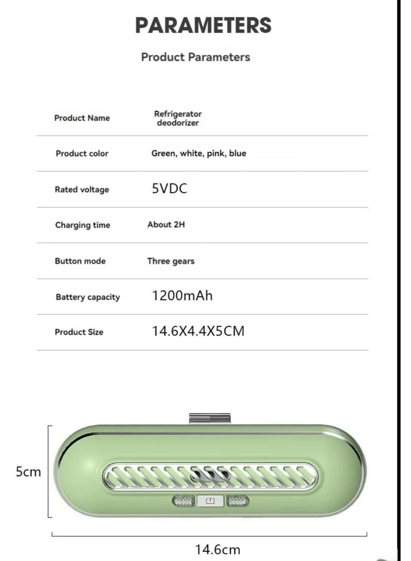 مزيل رائحة الثلاجة معقم الأوزون تنقية المطبخ - Image 4